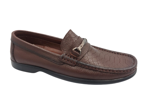 حذاء كاجوال بدون رباط - لون بني