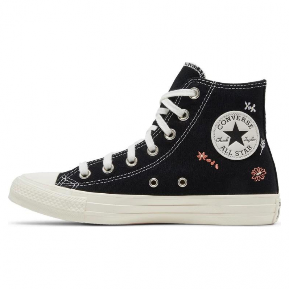 Converse Chuck Taylor All Star High 'Embroidered Floral - Black'