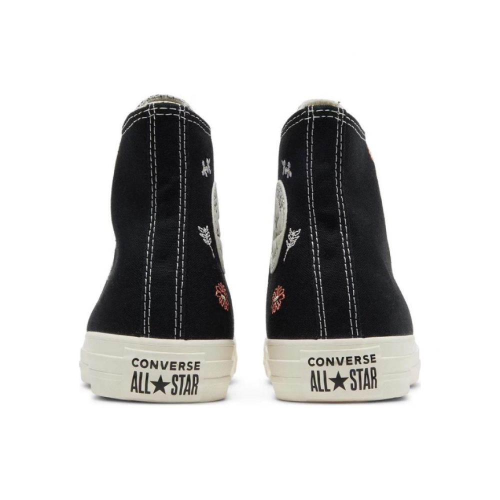 Converse Chuck Taylor All Star High 'Embroidered Floral - Black'