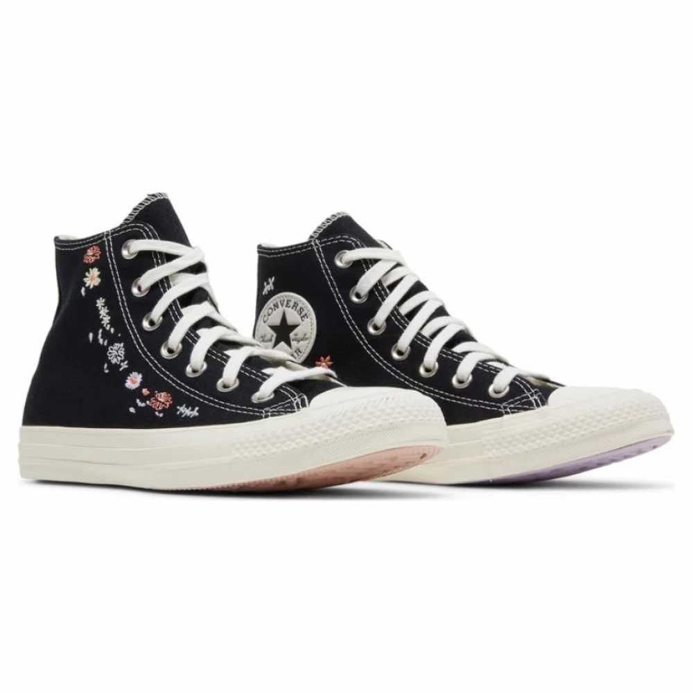 Converse Chuck Taylor All Star High 'Embroidered Floral - Black'
