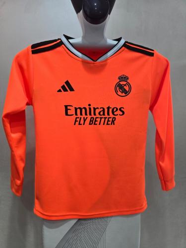 تيشيرت نادي ريال مدريد كم طويل برتقالي رقم 9 محلي