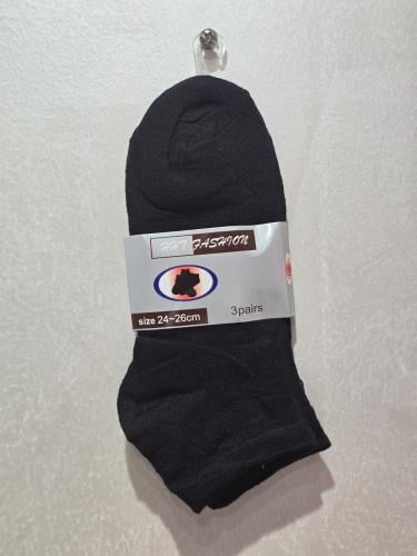 جوارب اسود 3 زوج رجالي