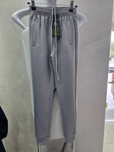 بنطال رمادي فاتح بوليستر شبابي صيني