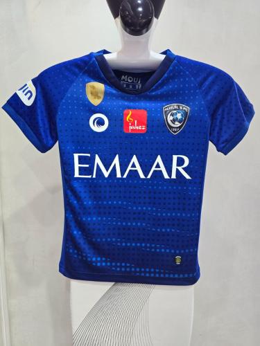 تيشيرت نادي الهلال ازرق شبابي اصلي