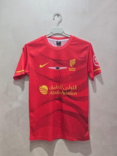 طقم نادي القادسية 2026 احمر رقم 6 رجالي