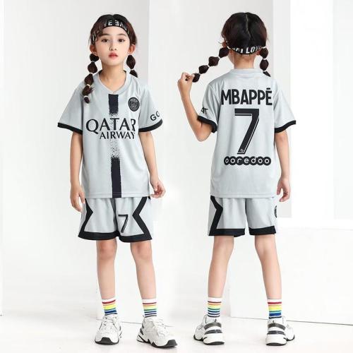 طقم نادي باريس سان جيرمان رصاصي رقم 7 صيني