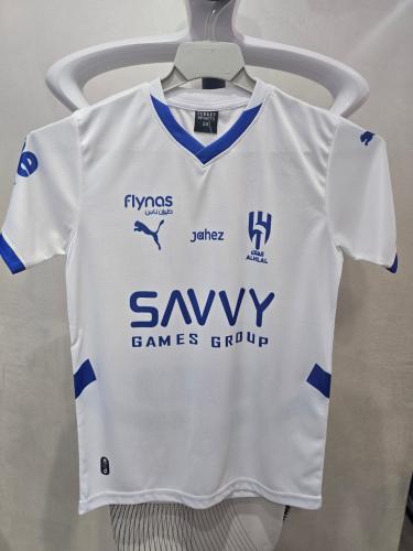 طقم نادي الهلال 2026 ابيض رقم 29 شبابي