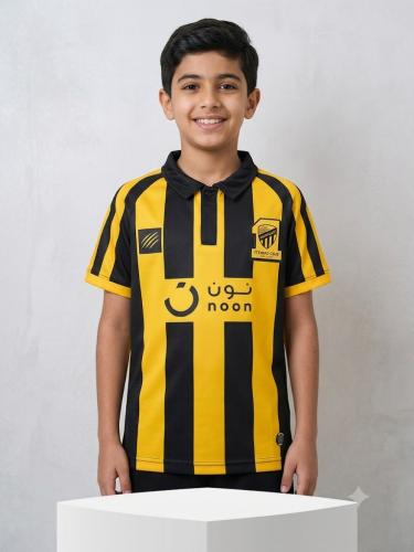 تيشيرت نادي الاتحاد اصفر اسود شبابي اصلي