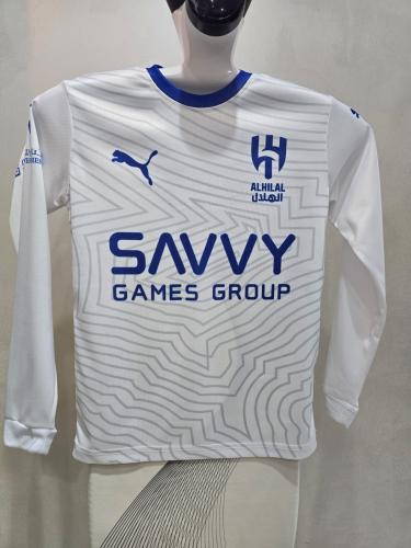تيشيرت نادي الهلال كم طويل ابيض رقم 9 بنجلاديشي