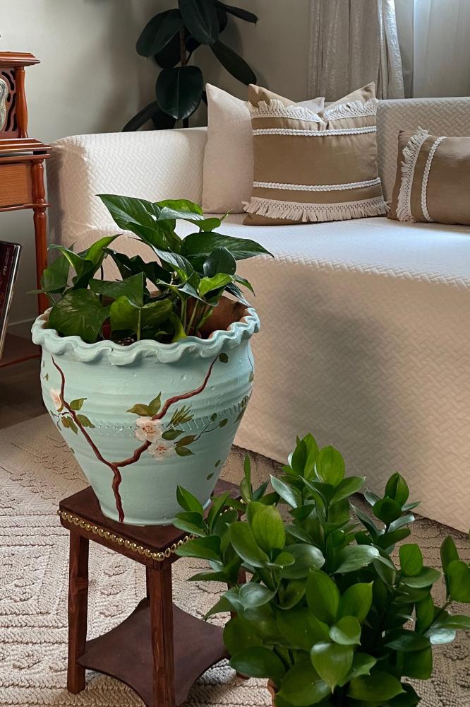 مركن نباتات فخار ( اصيص ) كبير