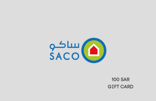 بطاقة ساكو المتجر السعودي 100 ريال