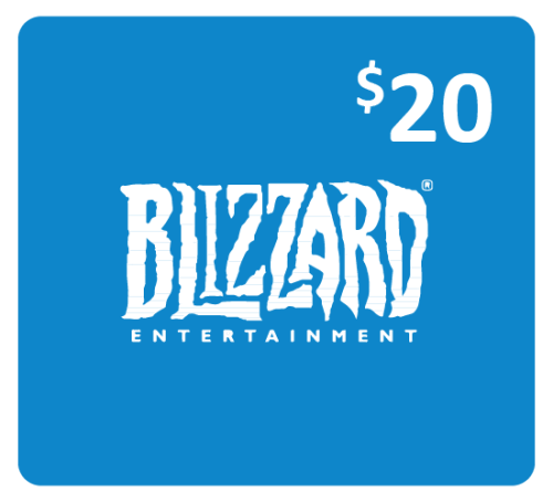 بطاقة بليزرد 20 دولار المتجر الأمريكي - Blizzard G...