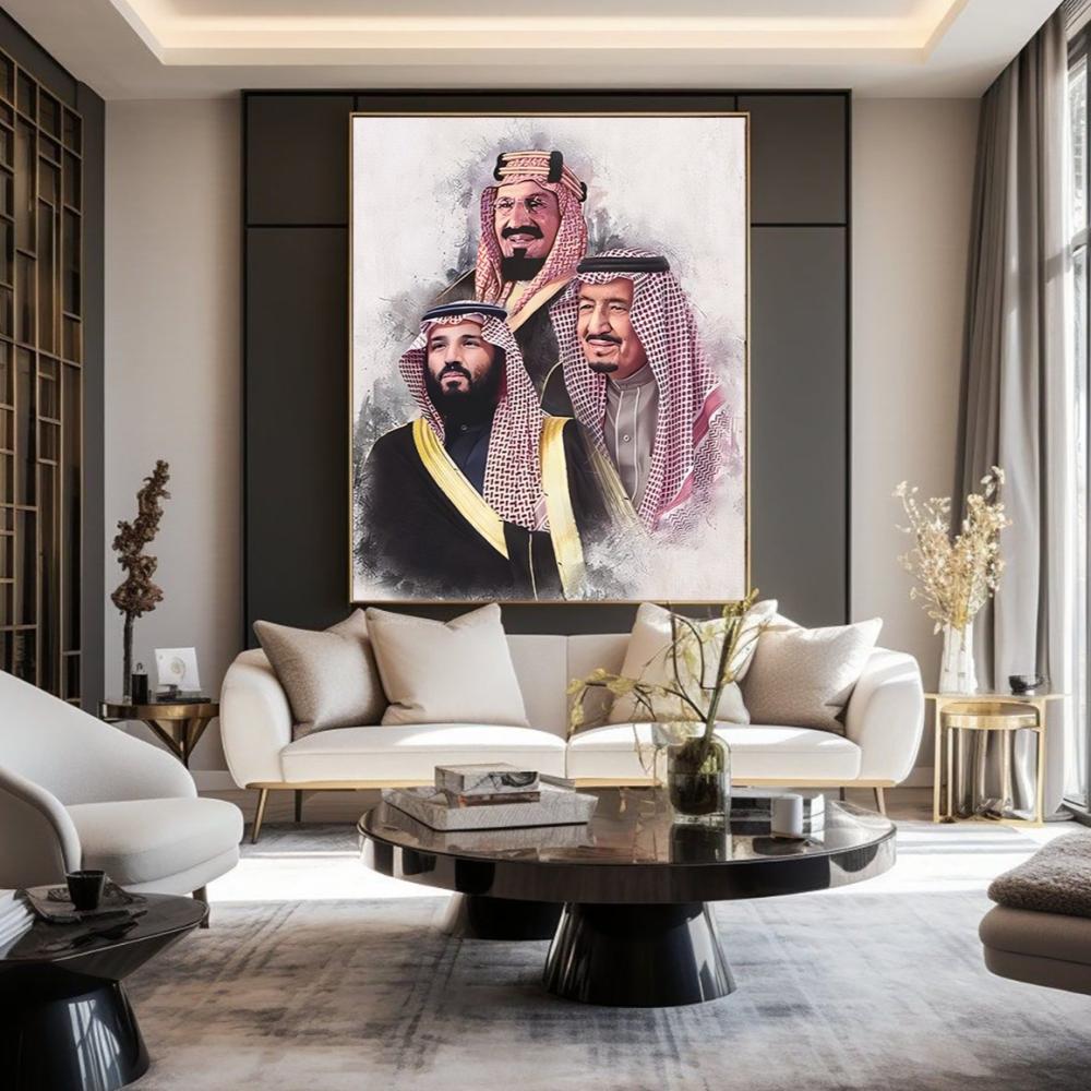 لوحه للمؤسس والملك وولي العهد