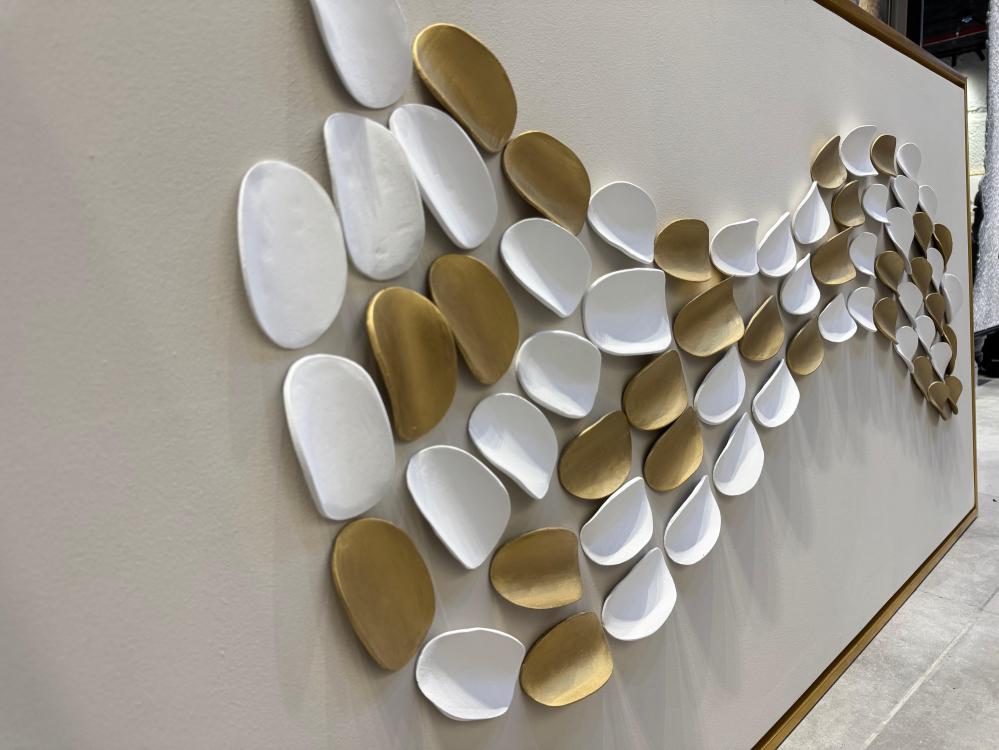 لوحة أوراق الشجر  جبسية