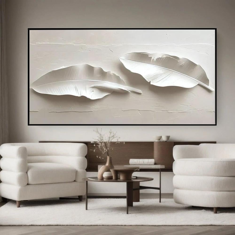 لوحة أوراق الشجر  جبسية