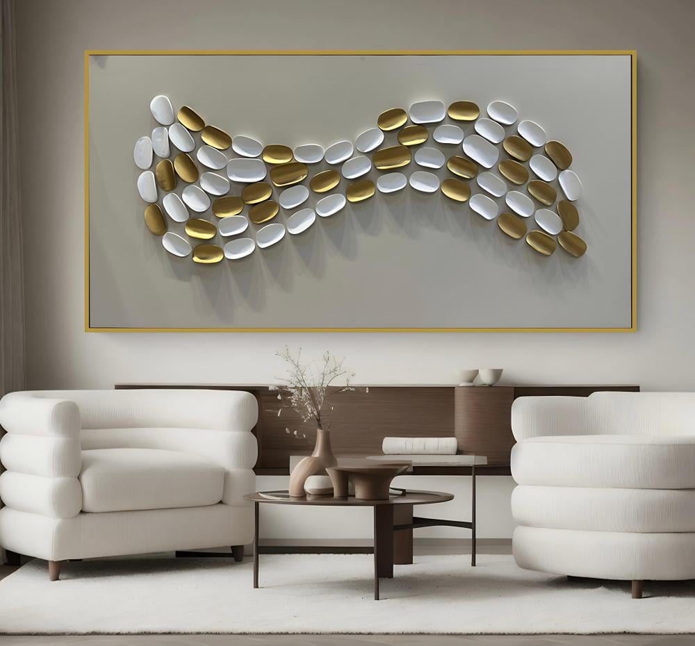 لوحة أوراق الشجر  جبسية