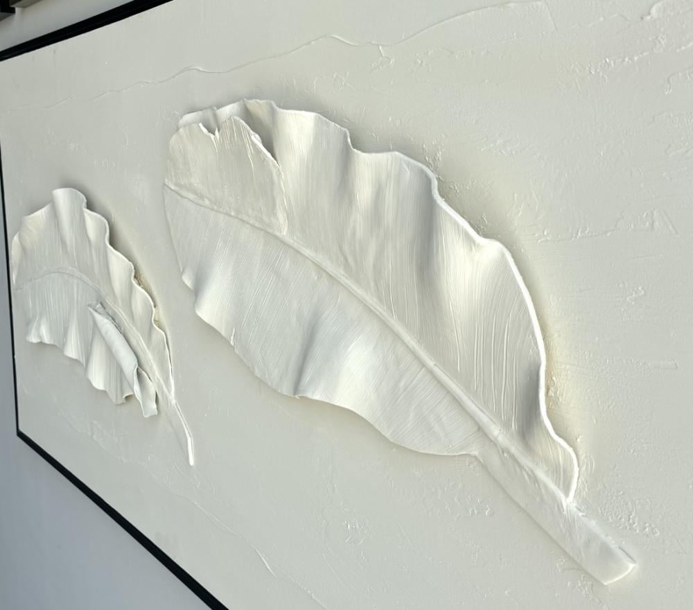 لوحة أوراق الشجر  جبسية