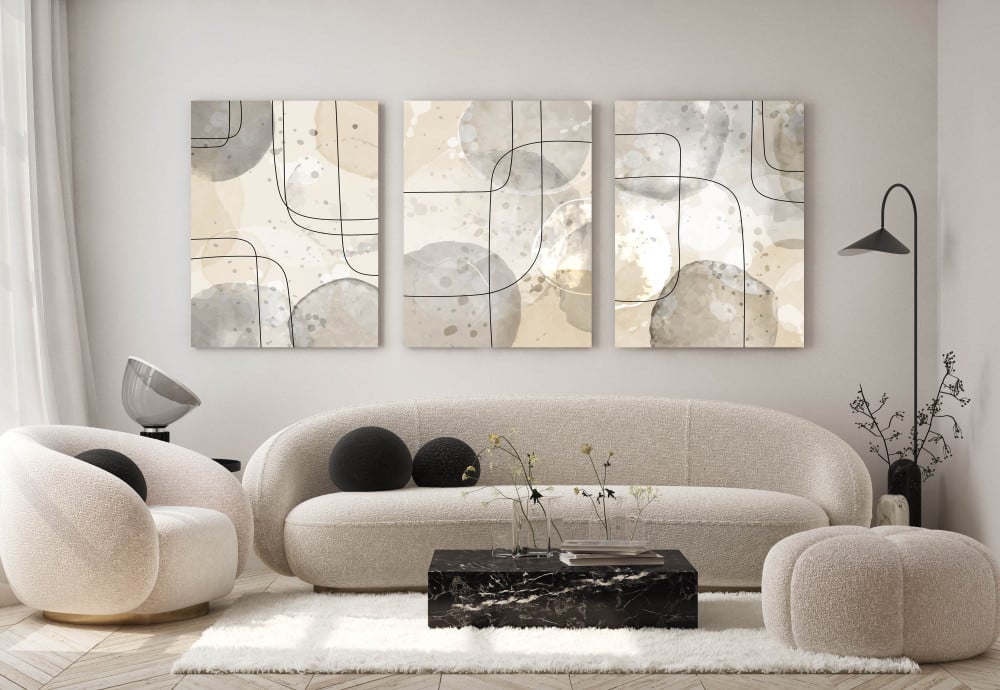 لوحات كنفاس فن تجريدي