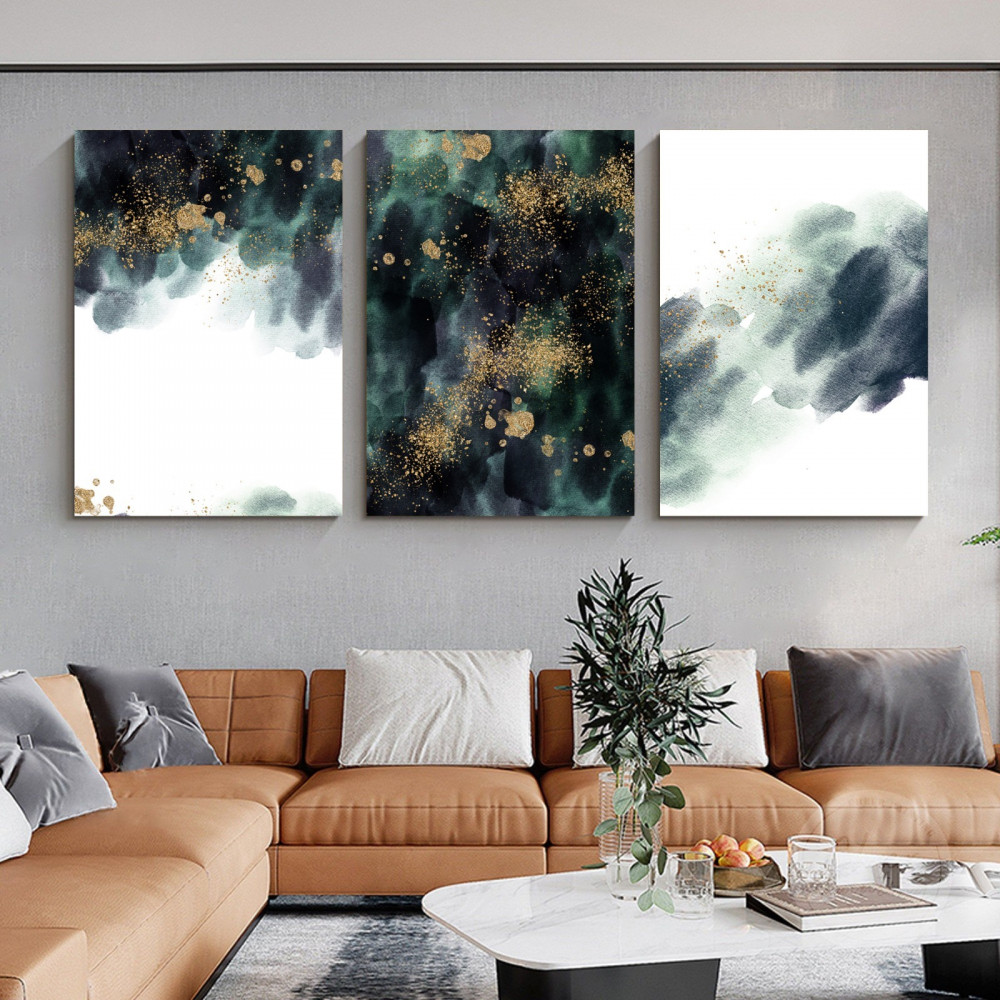 لوحات ثلاثيه مخفضه فن تجريدي