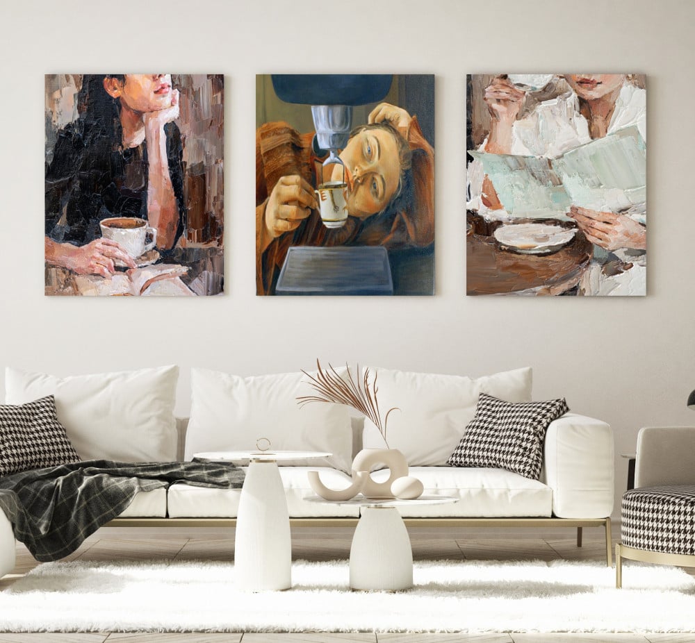 لوحات كنفاس بنات القهوه