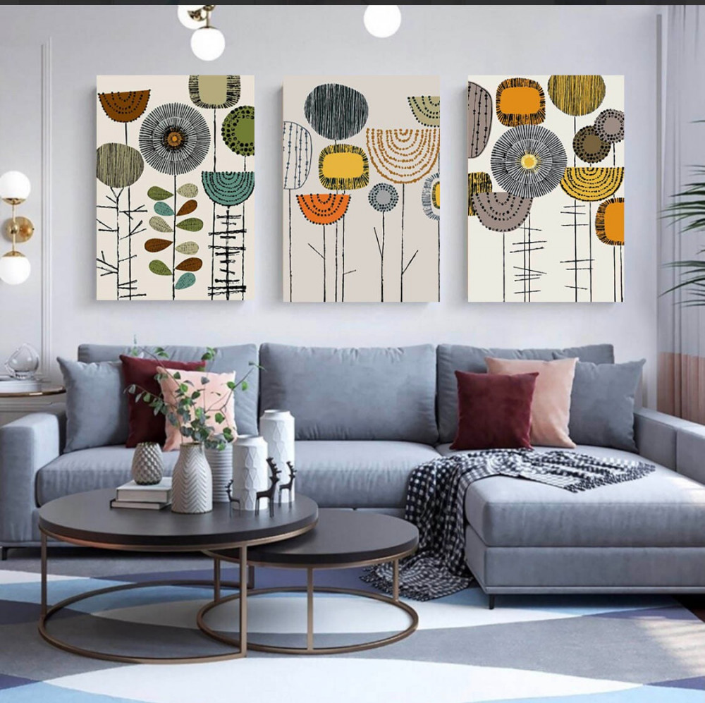 لوحات كنفاس فن تجريدي