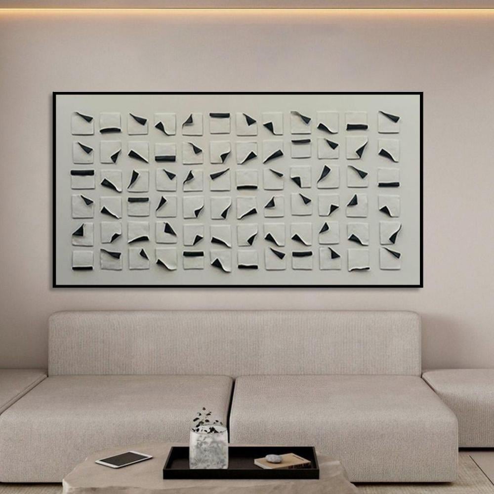 لوحة الأوراق المطوية جبسية