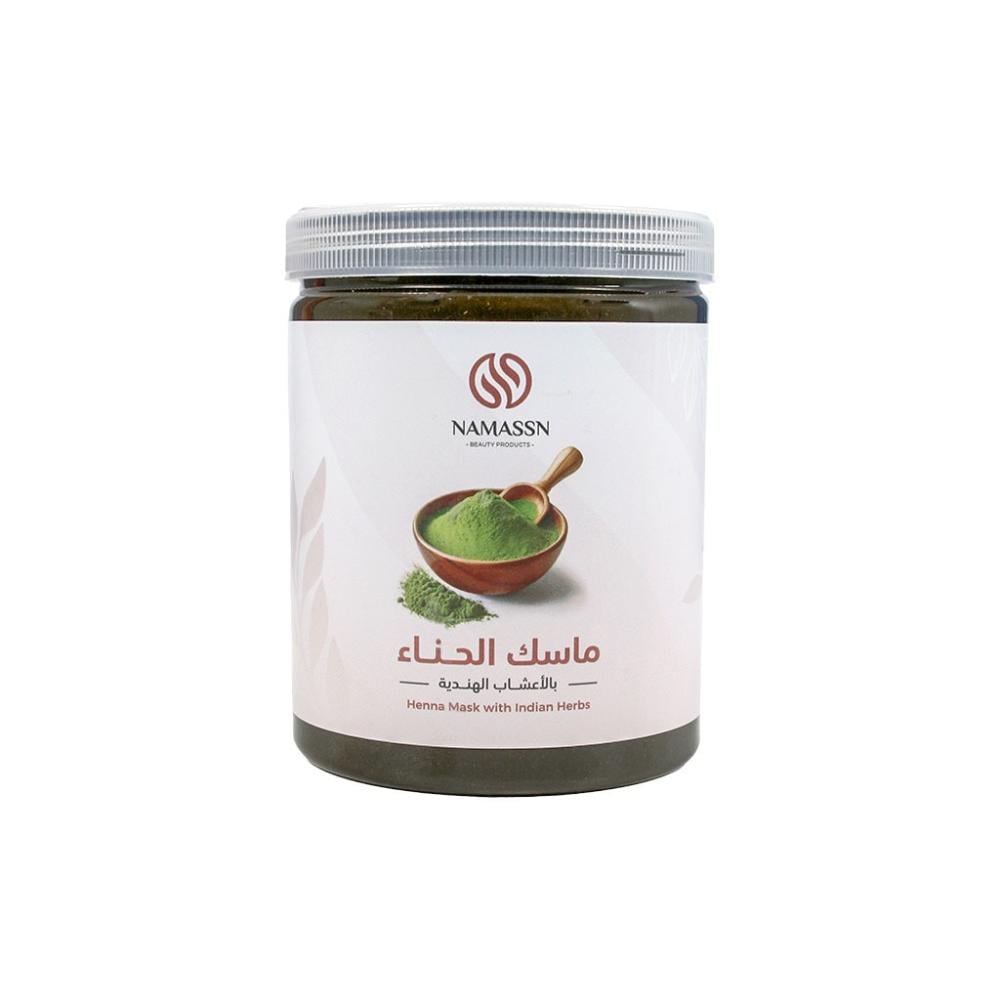 ماسك الحناء بالأعشاب الهندية للشعر الطويل والكثيف