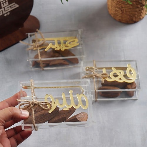 علبة اهداء عود موروكي ذهبي