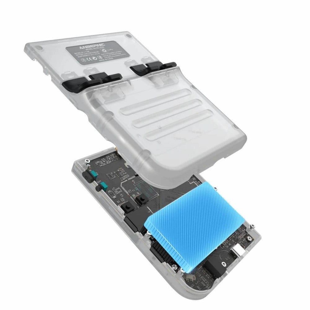 جهاز ألعاب محمول انبيرنيك RG35XX بسعة 64 جيجابايت - شفاف