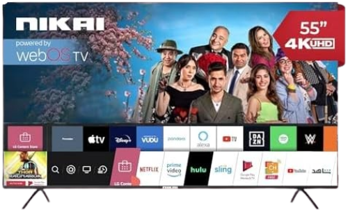 شاشة نيكاي 55 بوصة سمارت 4K نظام ويب اوس NIK55MEU4...