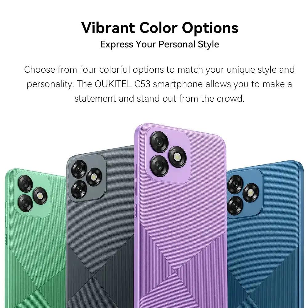 جوال اوكتيل C53 (بنفسجي) 64 جيجا 8 رام 4G - ضمان سنتين