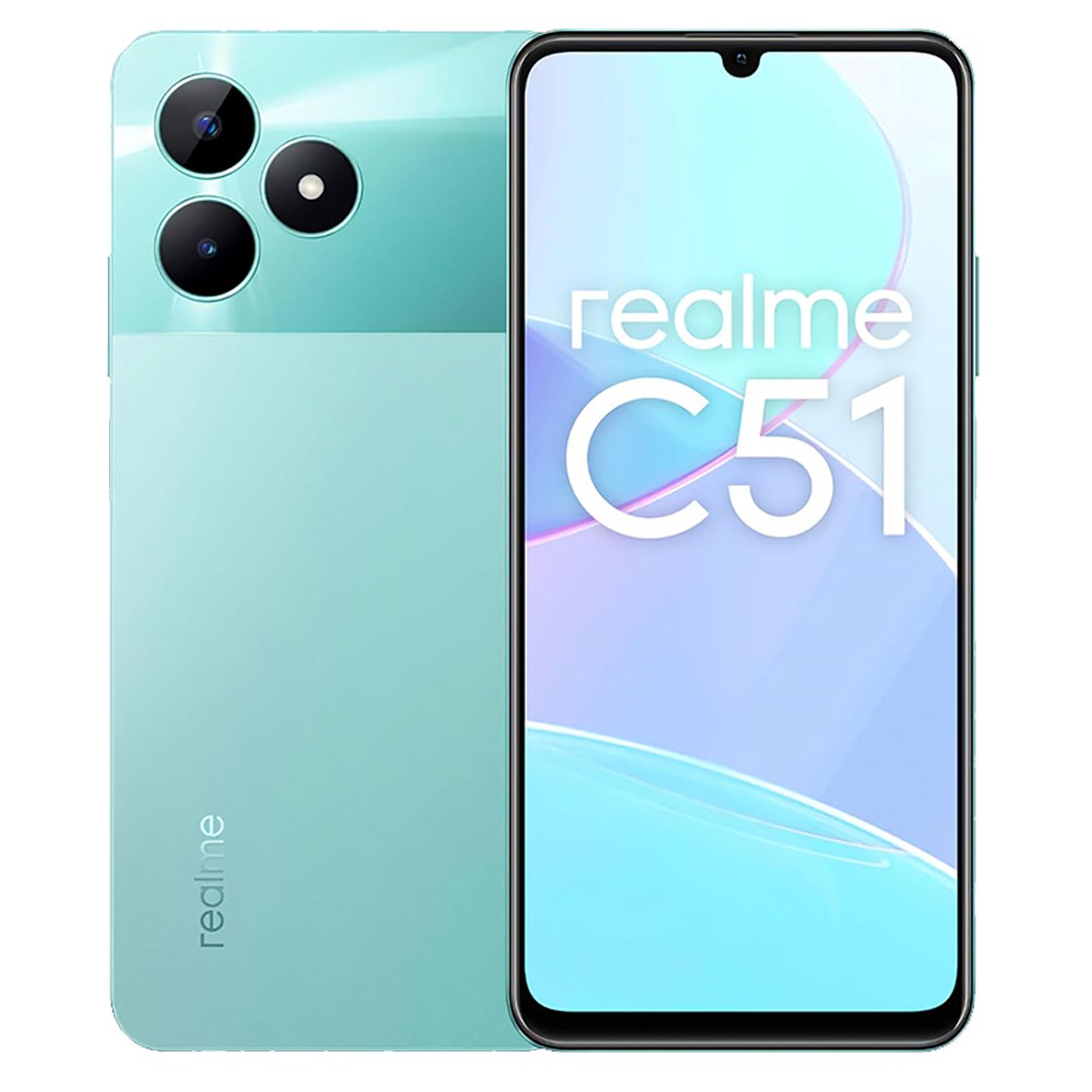 جوال ريلمي C51 (أخضر) 128 جيجا 4 رام 4G - ضمان سنتين