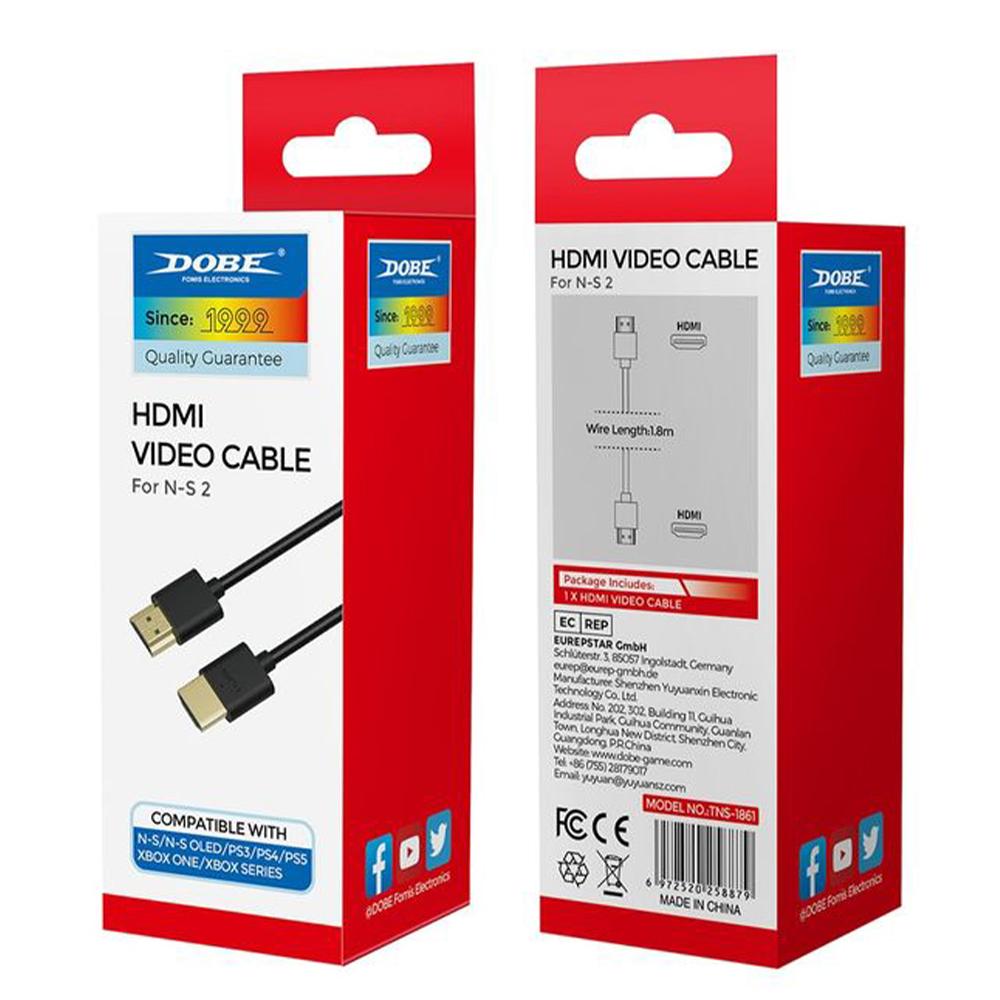 كيبل فيديو HDMI متوافق مع بلاستيشن وكافة الأجهزة