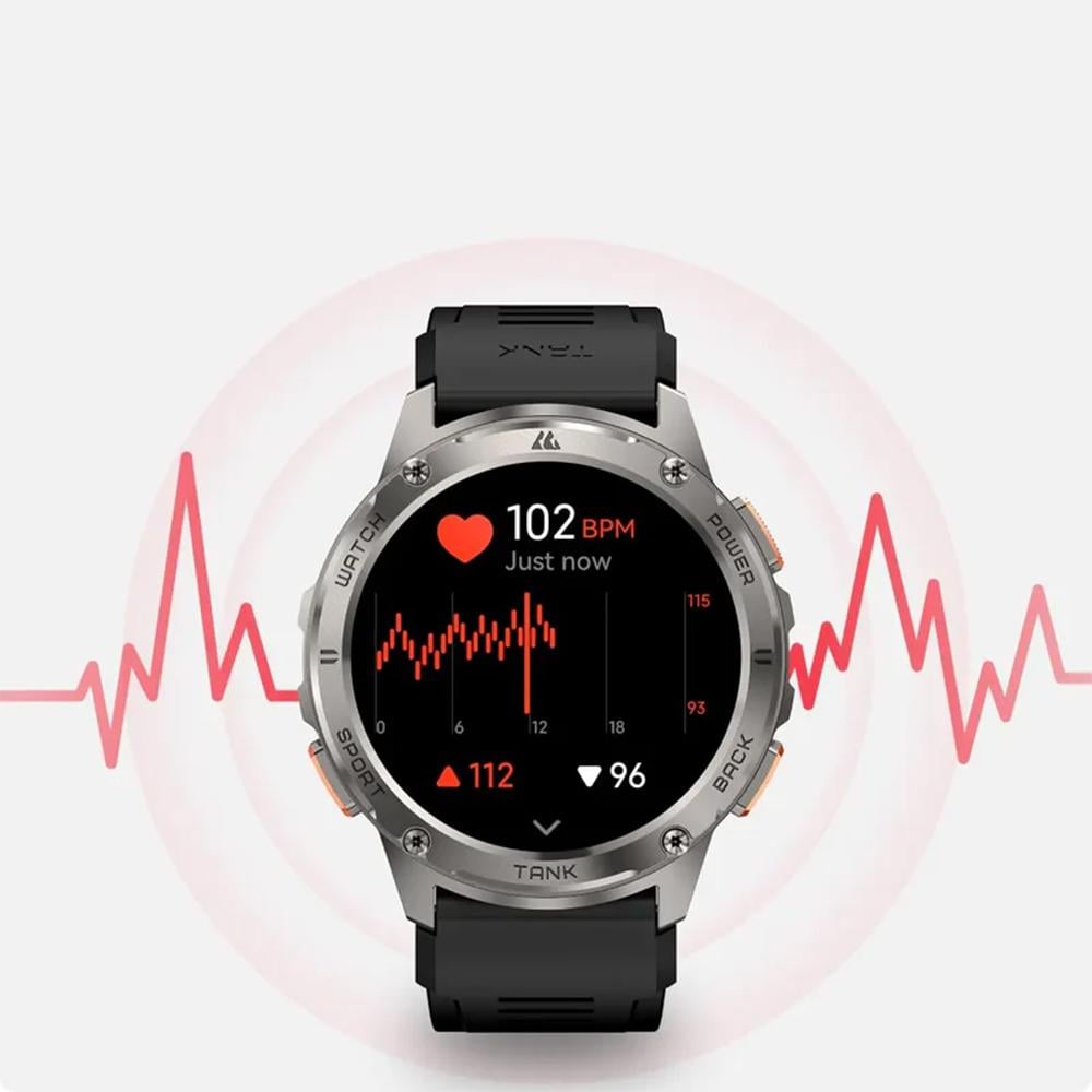 Cospet Tank T3 Smart Watch (Silver) 1.43 inch 22mm