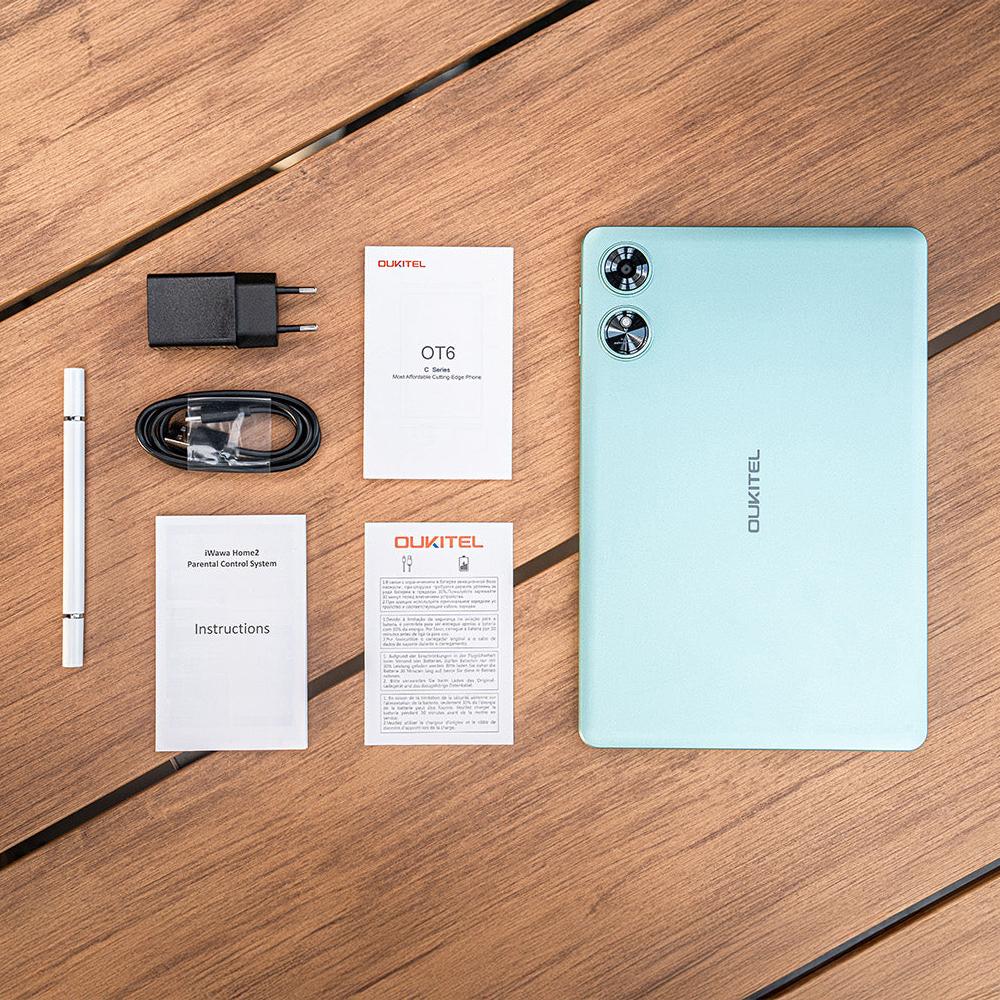 Oukitel Tablet (Green) 64GB 4+12 RAM 10.1 inch (Wi-Fi) - 2 Years Warranty