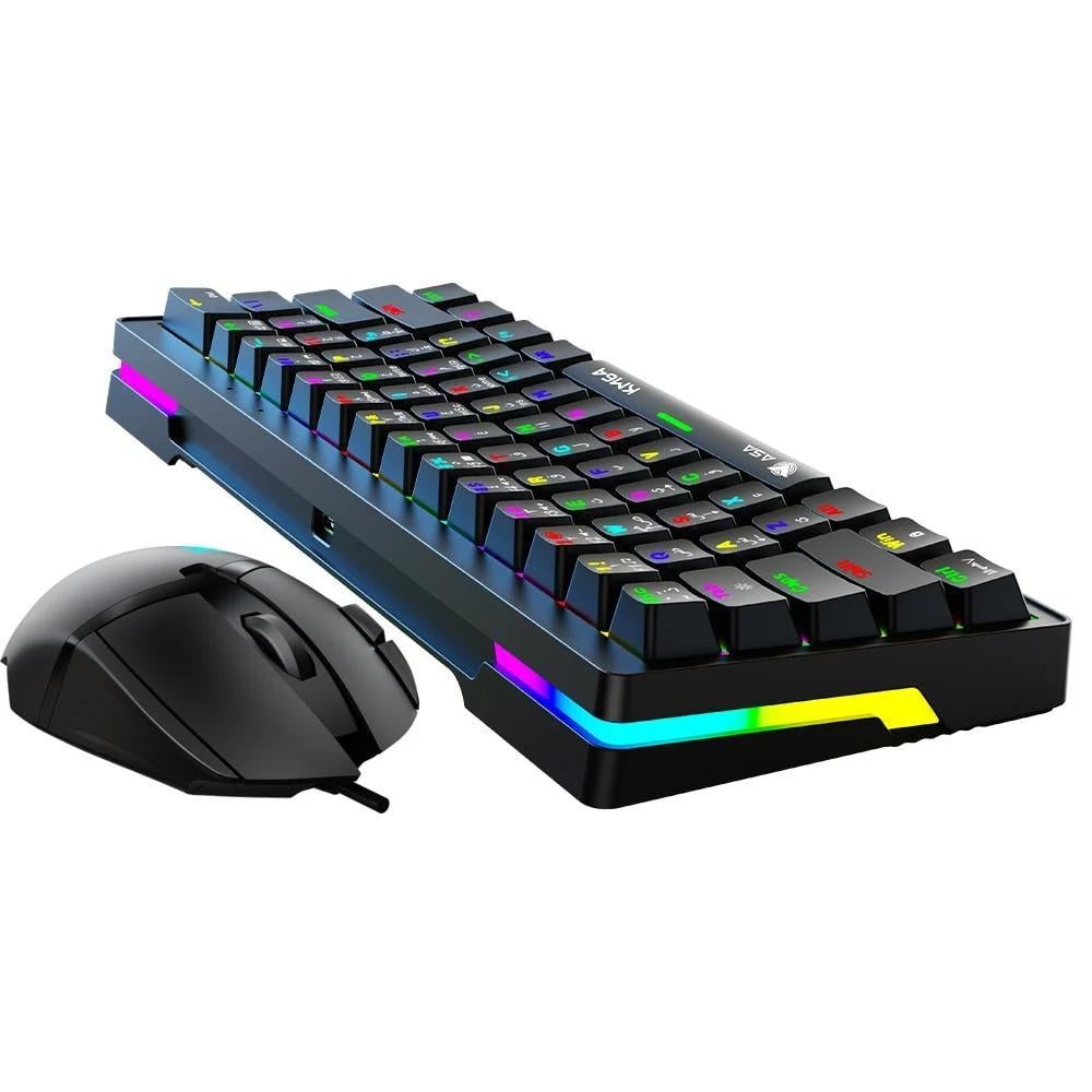 كيبورد (سلكي) مع ماوس KM64 من (ASA)