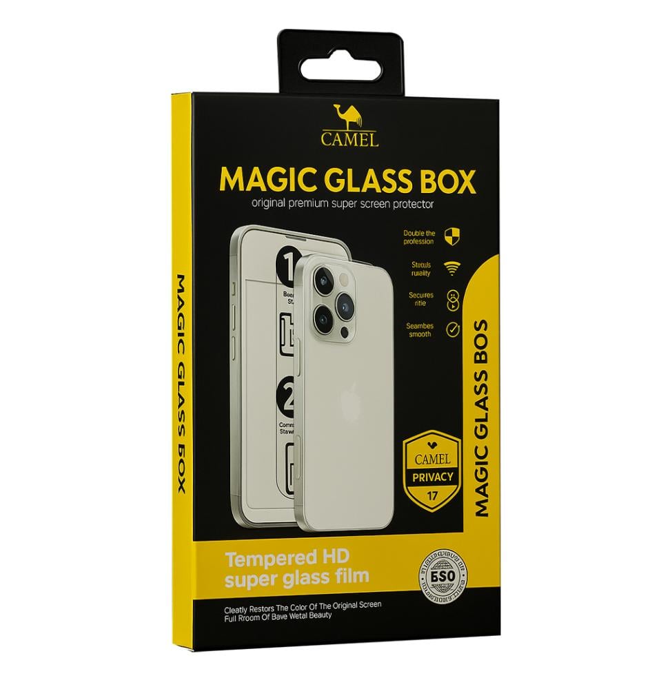 استيكر زجاج كاميل ملاقيف ايفون 17 بروماكس