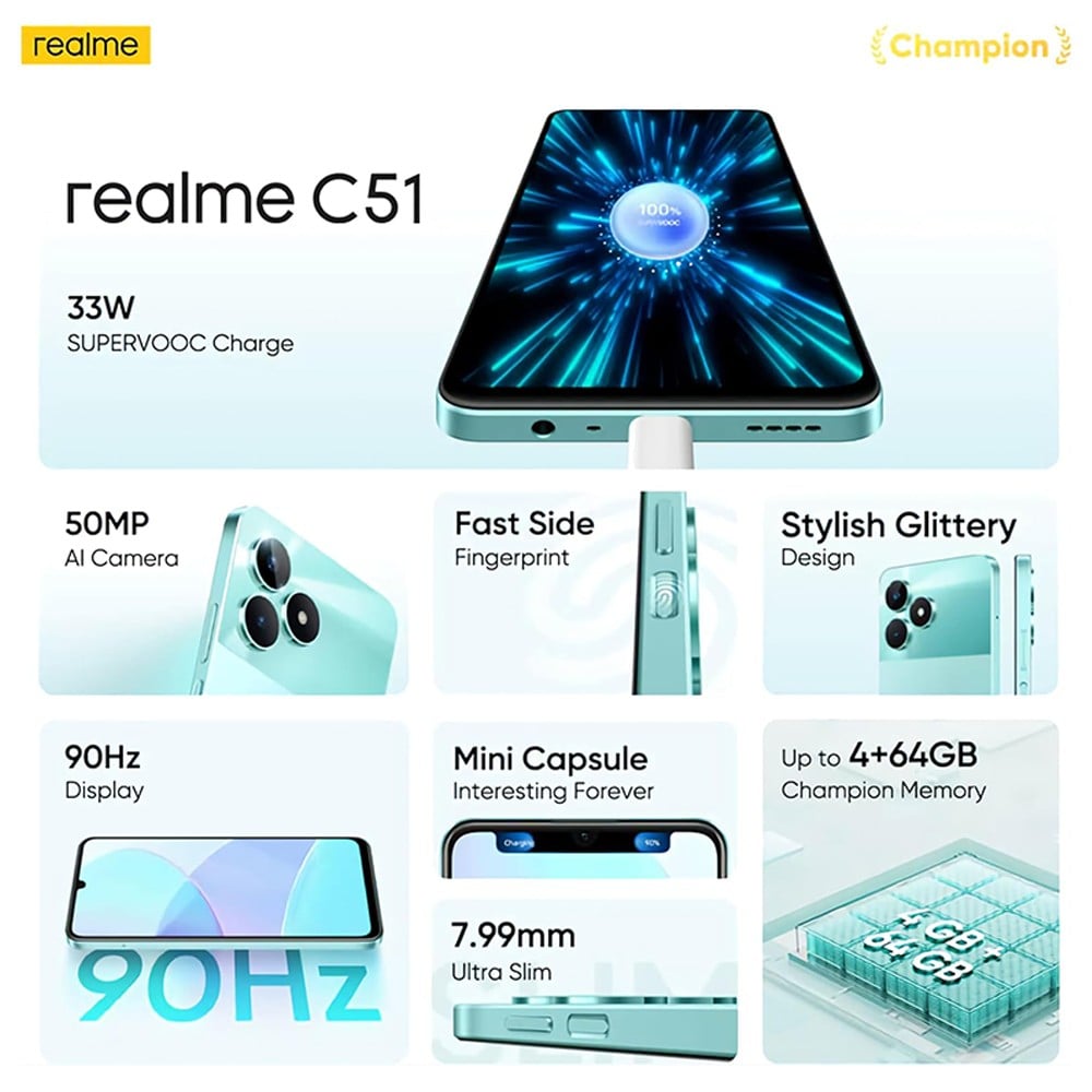 Realme C51 Black 128GB