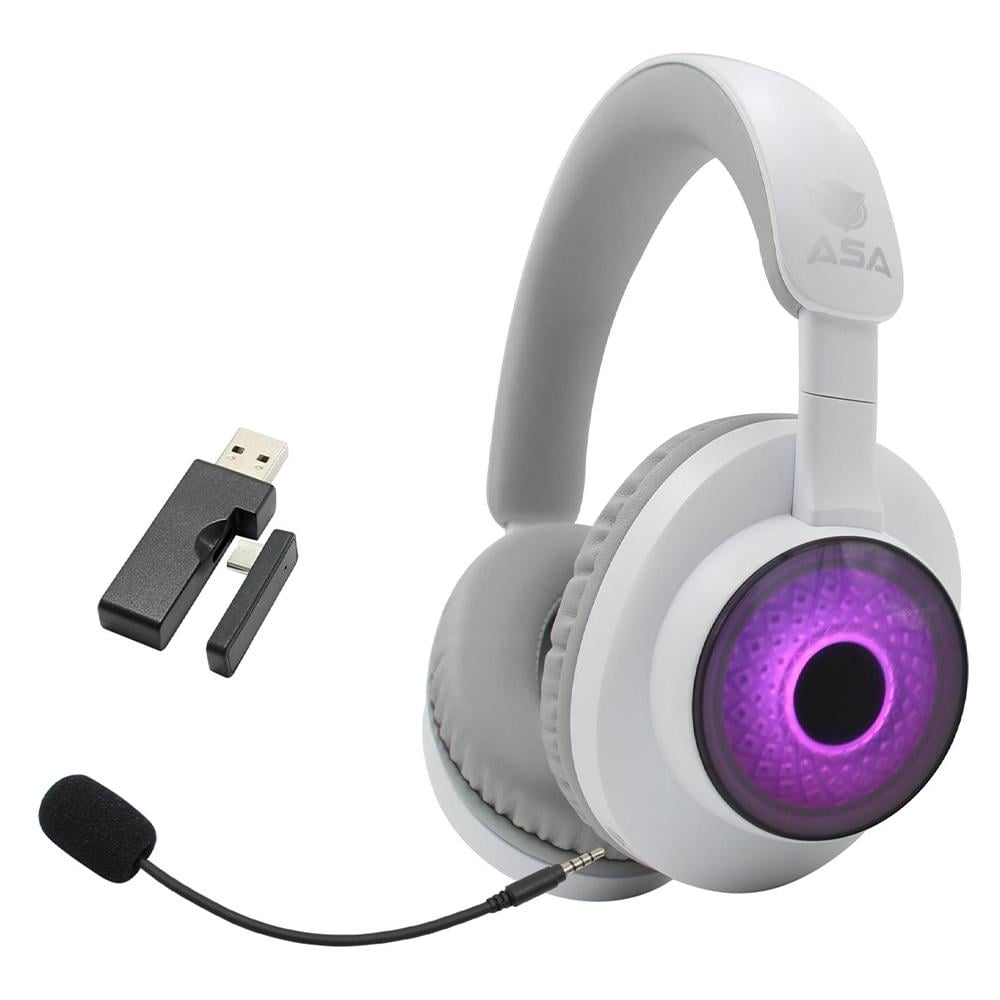 سماعة ألعاب (لا سلكي) SINGER (أبيض) من (ASA)