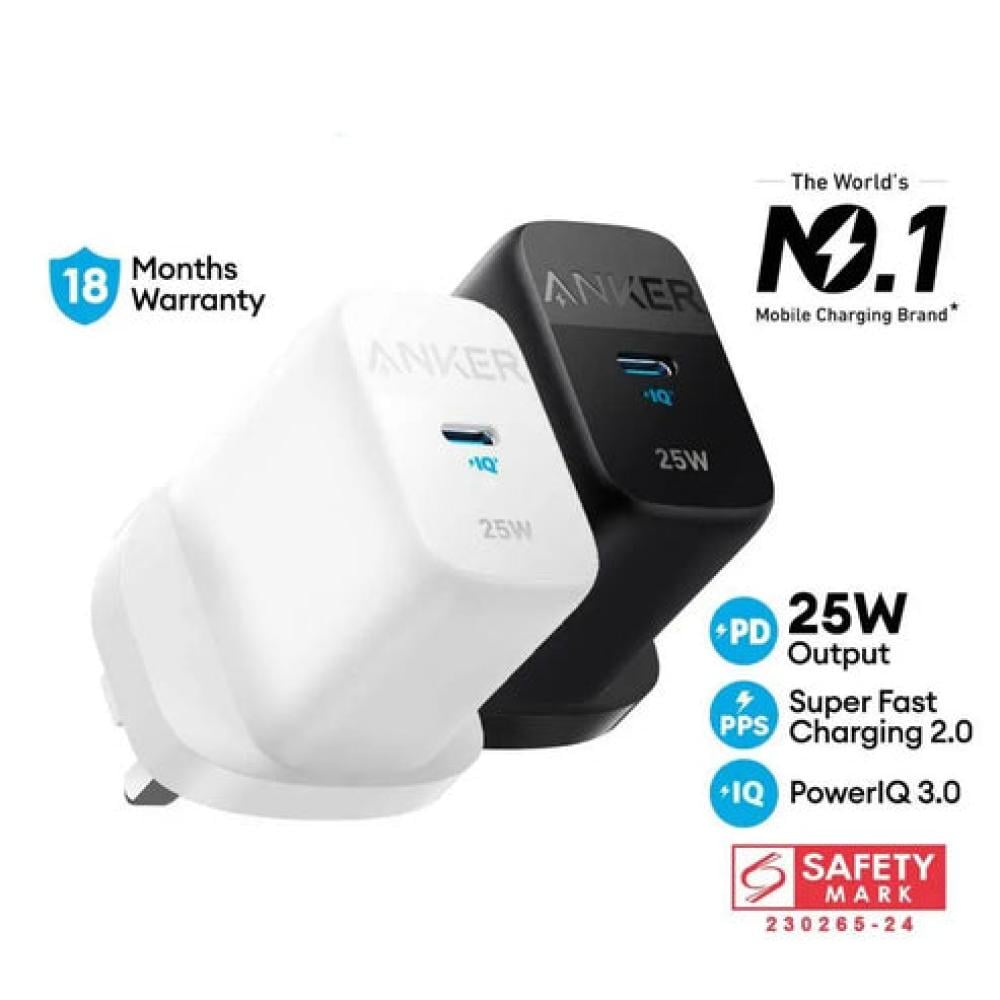 Anker PD 25W Home Charger - 2-Year Warranty
