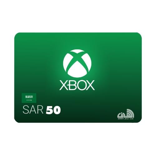 بطاقة اكس بوكس 50 ريال - المتجر السعودي