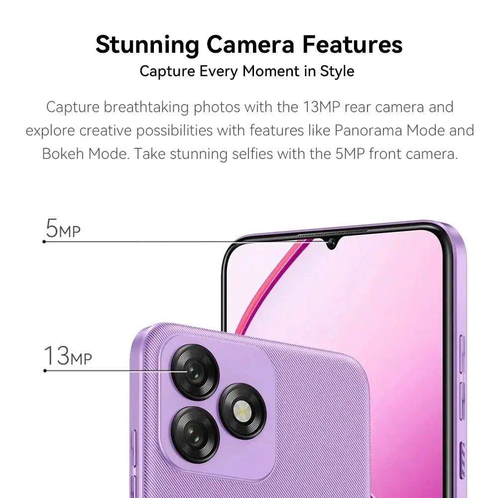 جوال اوكتيل C53 (بنفسجي) 64 جيجا 8 رام 4G - ضمان سنتين