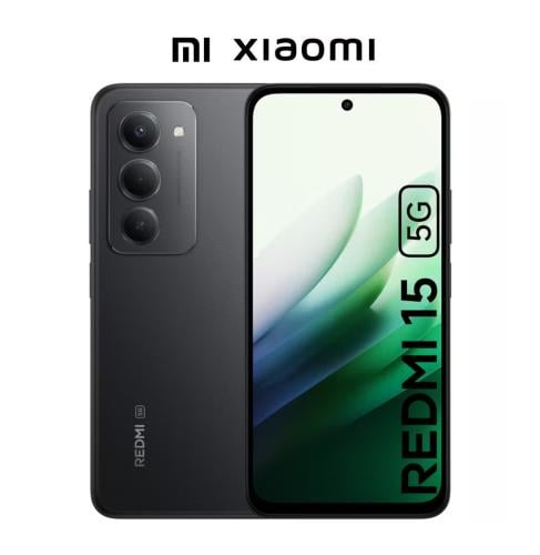 Xiaomi Redmi 15 5G Black 256GB – Sleek & Powerful - Alhadaf Store