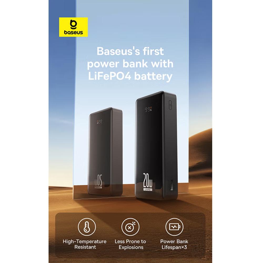 Power Bank (Travel Charger) 18400A (LifePO4) 20W (Basus)