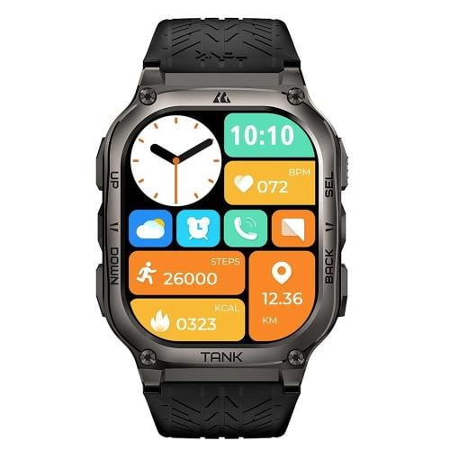 Cospet Tank M3 Smart Watch (Black) 1.96 inch 22mm