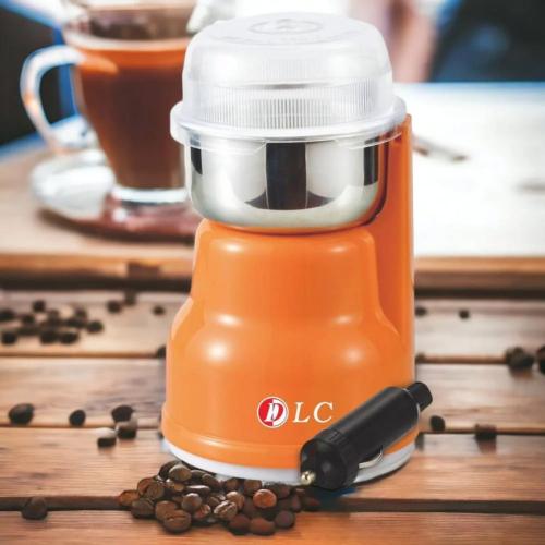 Portable coffee grinder powered by car lighter