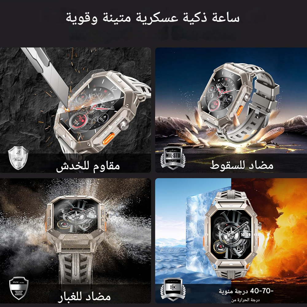 Octel Watch (Black) 2.13 Inch BT80 - 2 Years Warranty