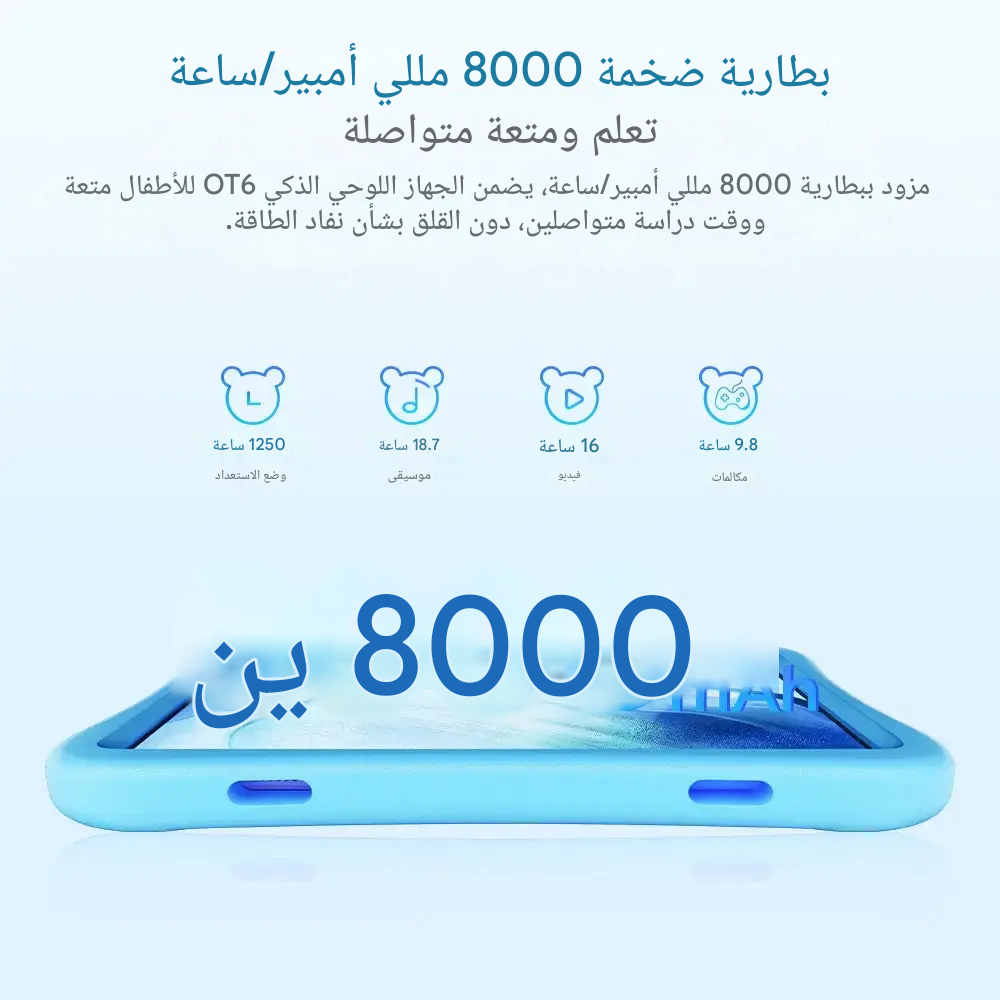 تابلت اوكتيل (بنفسجي) 64 جيجا 4+12 رام 10.1 إنش (واي فاي) - ضمان سنتين