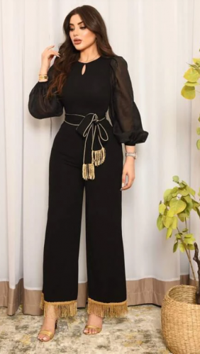 جمبسوت عنق فتحة اكمام فانوس حافة مكشكش حزام