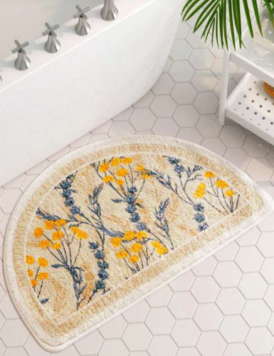 حصيرة حمام طباعة الأزهار مانع للانزلاق 50*80